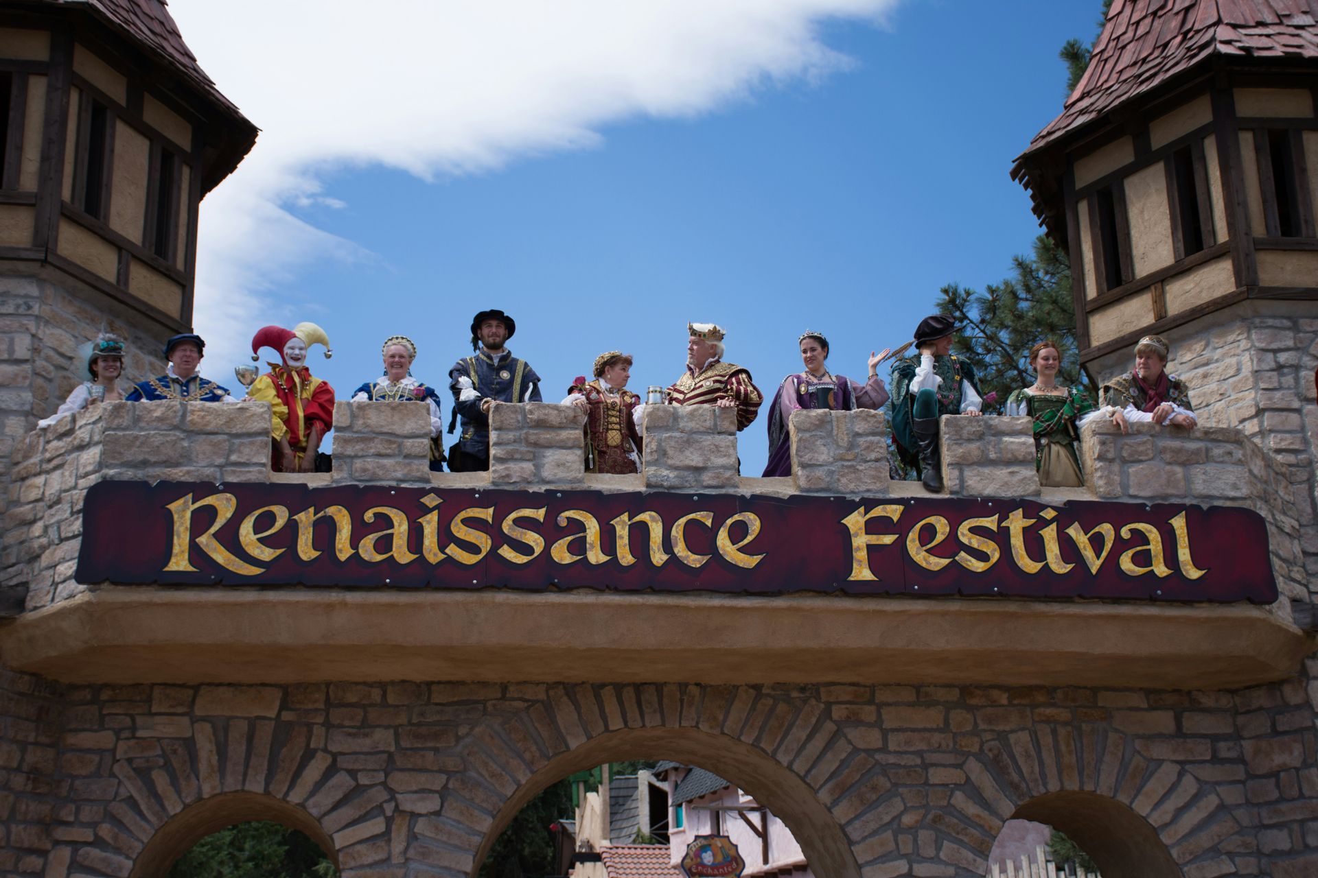 Crowds at a Renaissance Festival