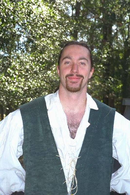 JonK performing as Robin Hood at the 1998 Hoggetowne Medieval Faire